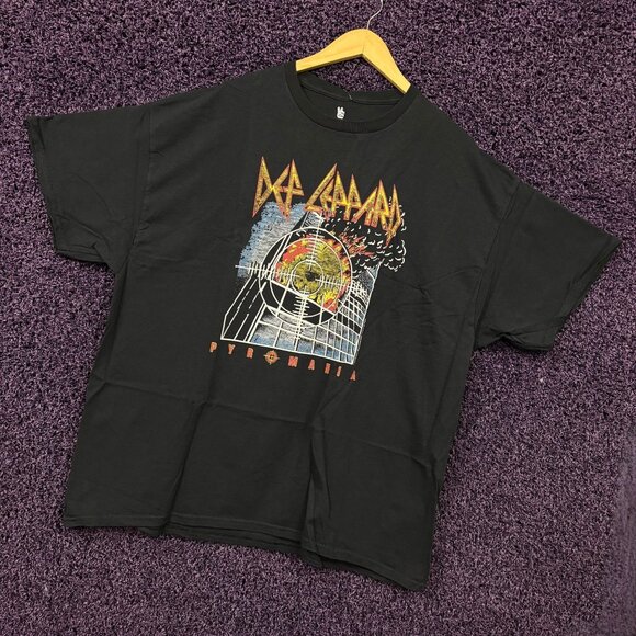 Def Leppard Pyromania Album Art Heavy Metal Band T-Shirt XL - Picture 3 of 4